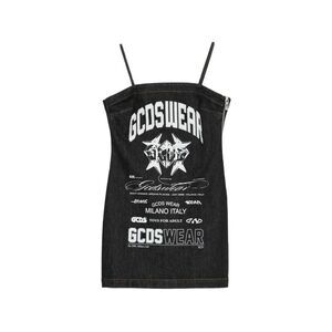 Gcds Women Printed Mini Dress With Historical Motif